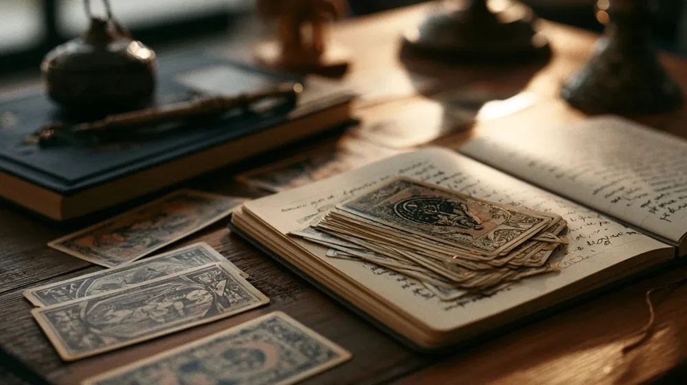 Messages floutés et cartes de tarot pour réfléchir aux signes avant de reprendre contact avec un ex