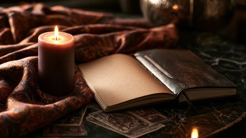 Carnet et lumière douce pour prendre du recul avant de croire une réponse automatique en amour
